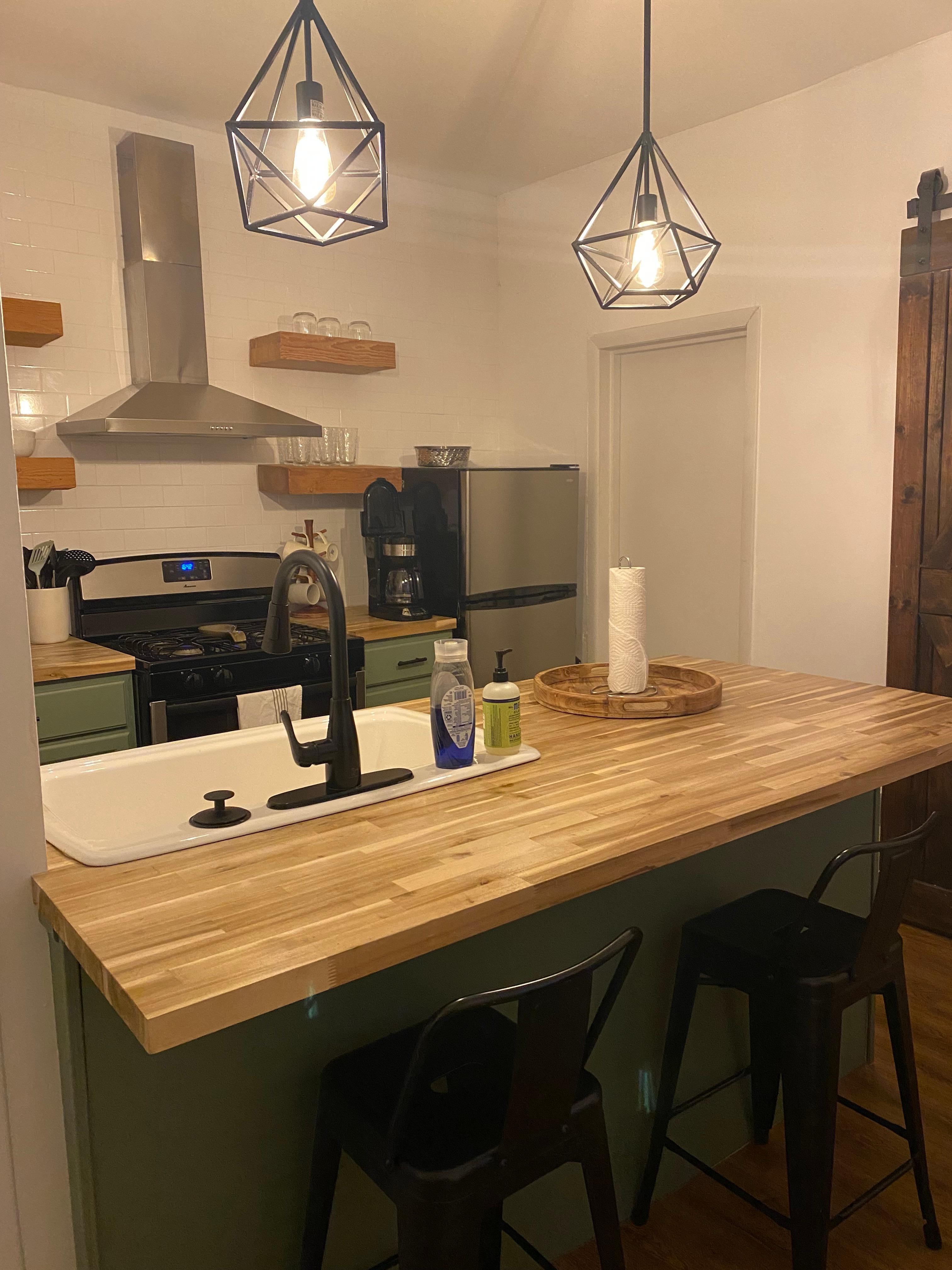 The kitchen has all that you need!! Coffee, filters and spices to cook.