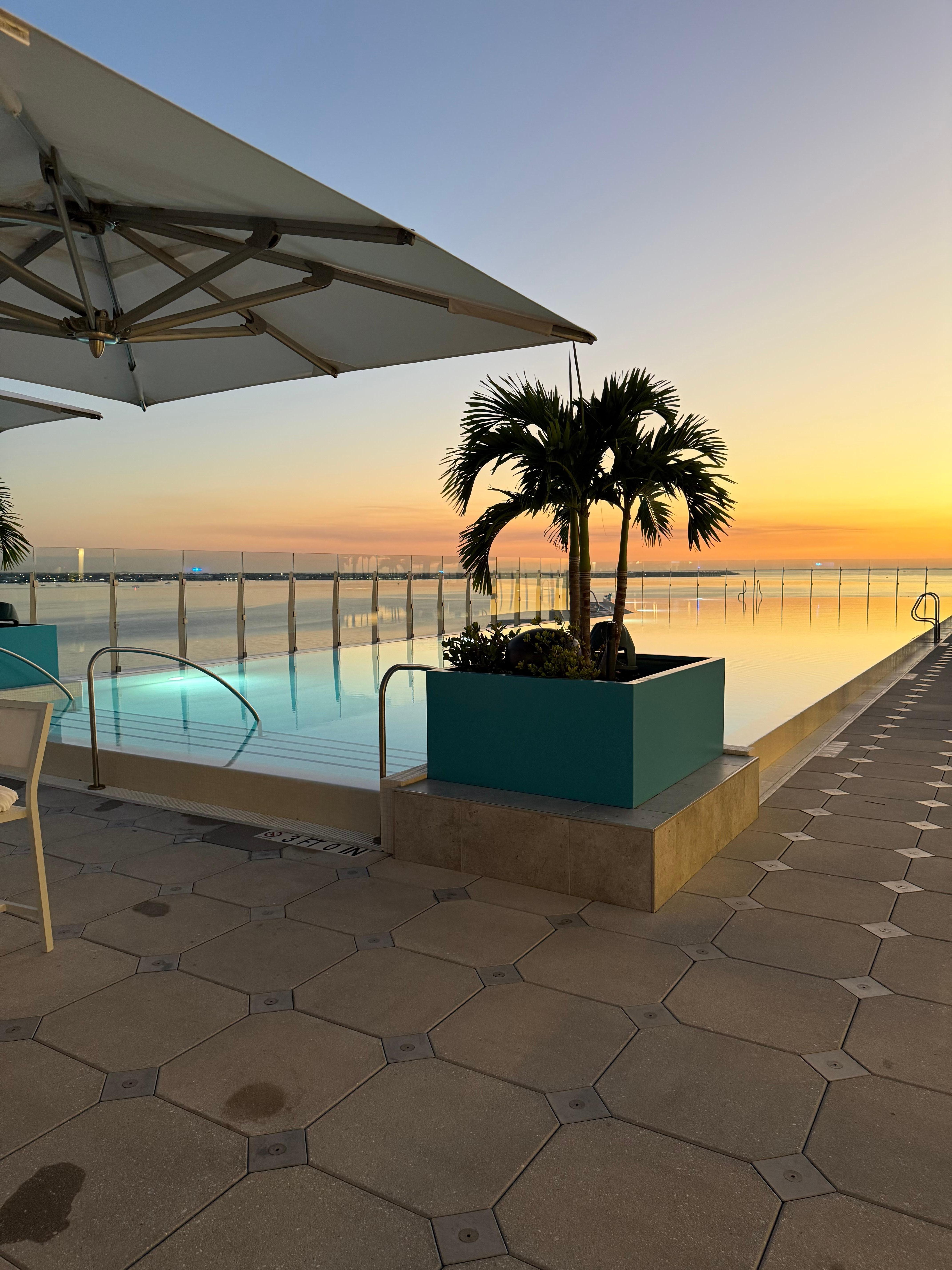 Rooftop infinity pool