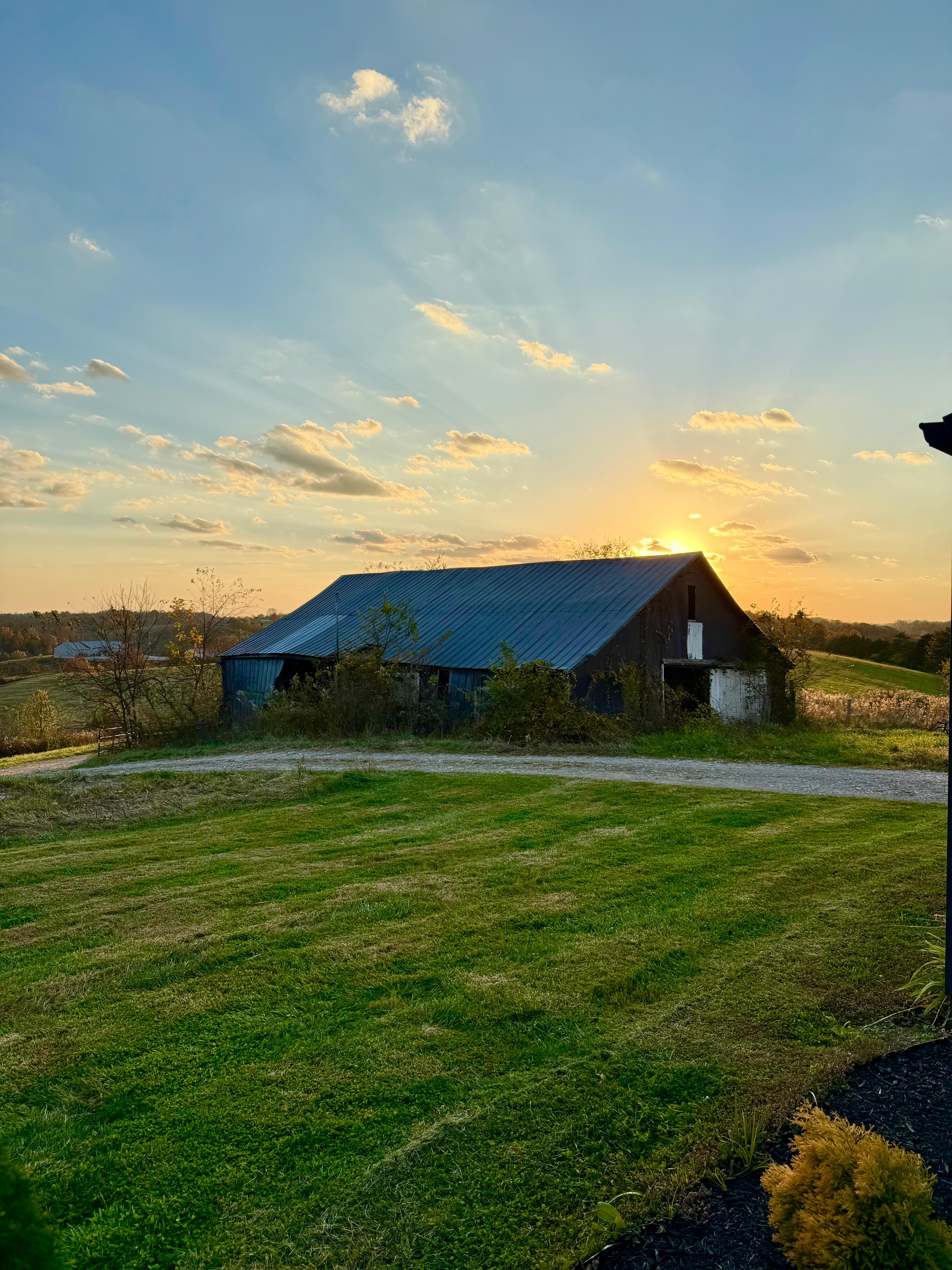 Late evening sundown 