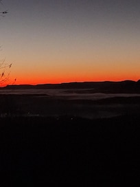 Sunrise from the back deck.