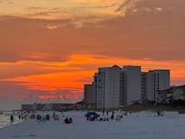 Beautiful sunset on the beach