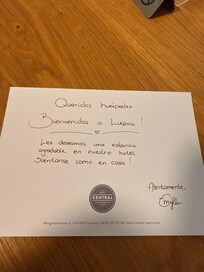 A cute and candid note for us from the personal