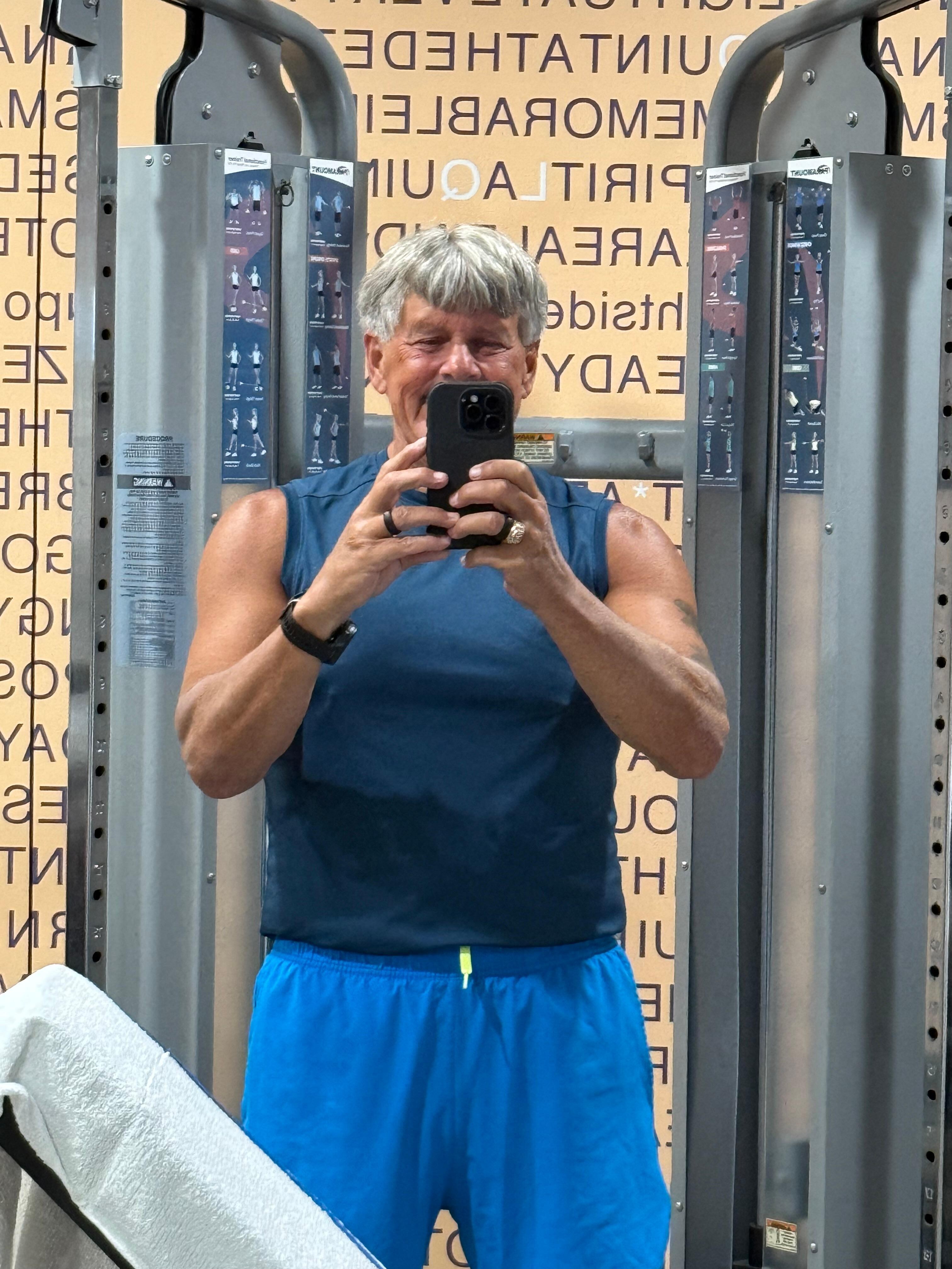 Me at hotel gym!