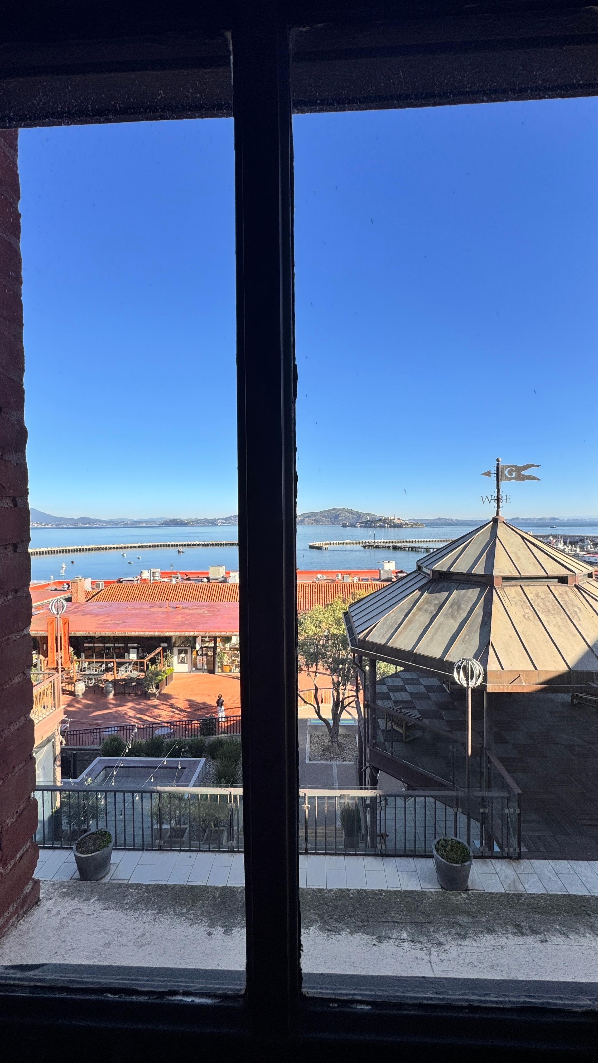 View from our 2 bedroom suite 