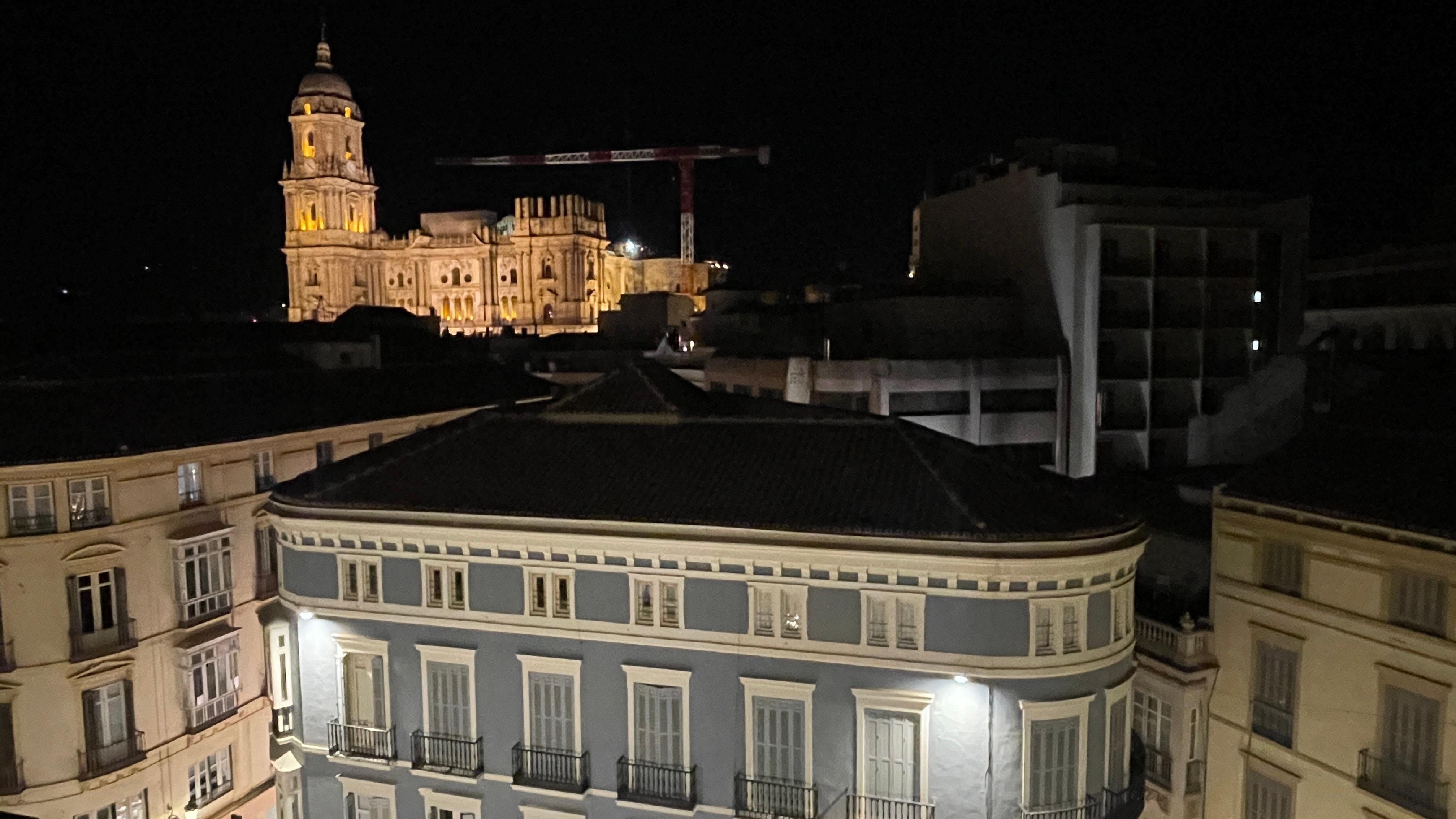 Great view of the Cathedral from the cocktail bar in the late evening (September)