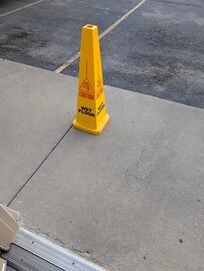 Warning sign right outside my backdoor