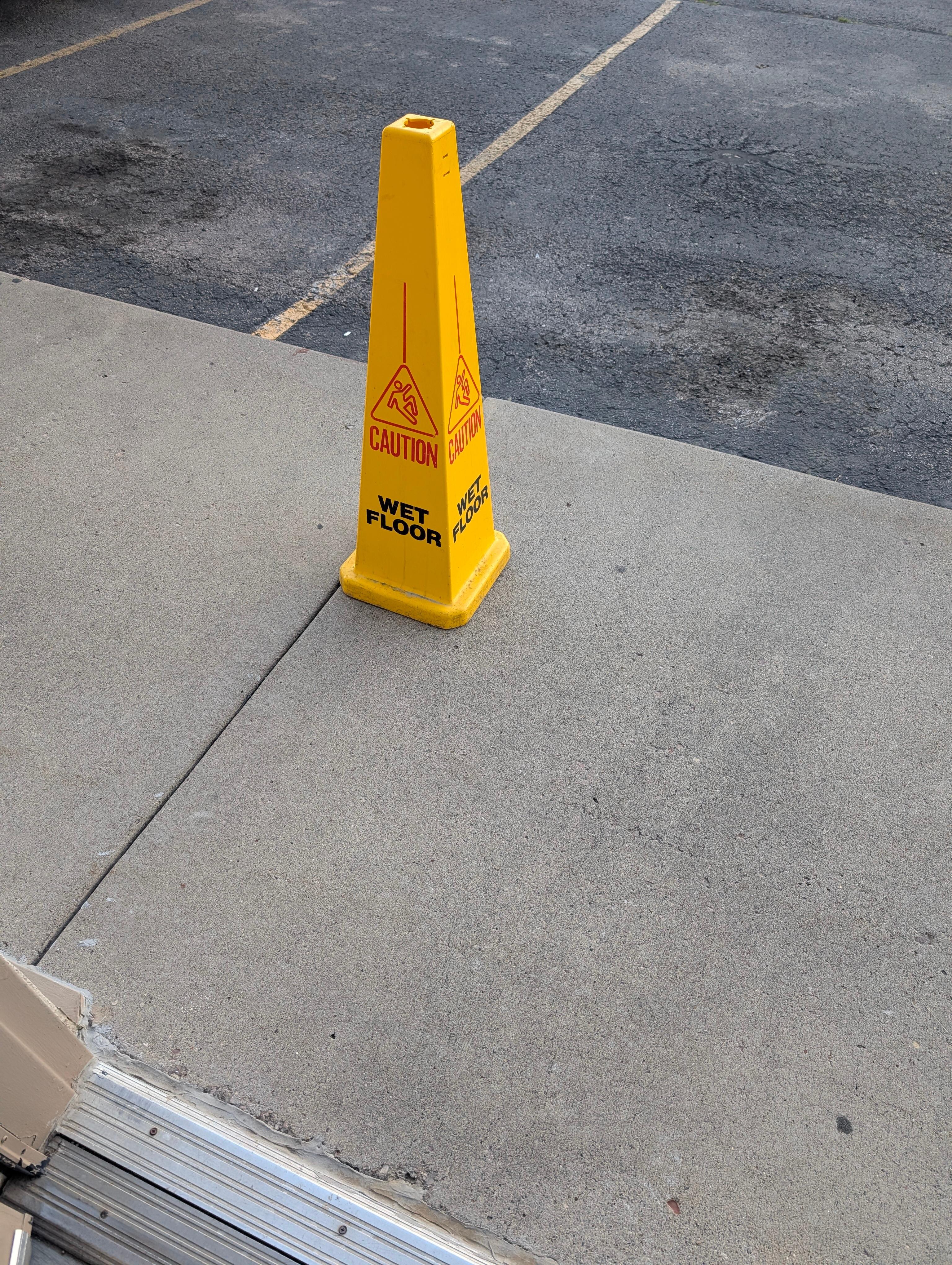 Warning sign right outside my backdoor