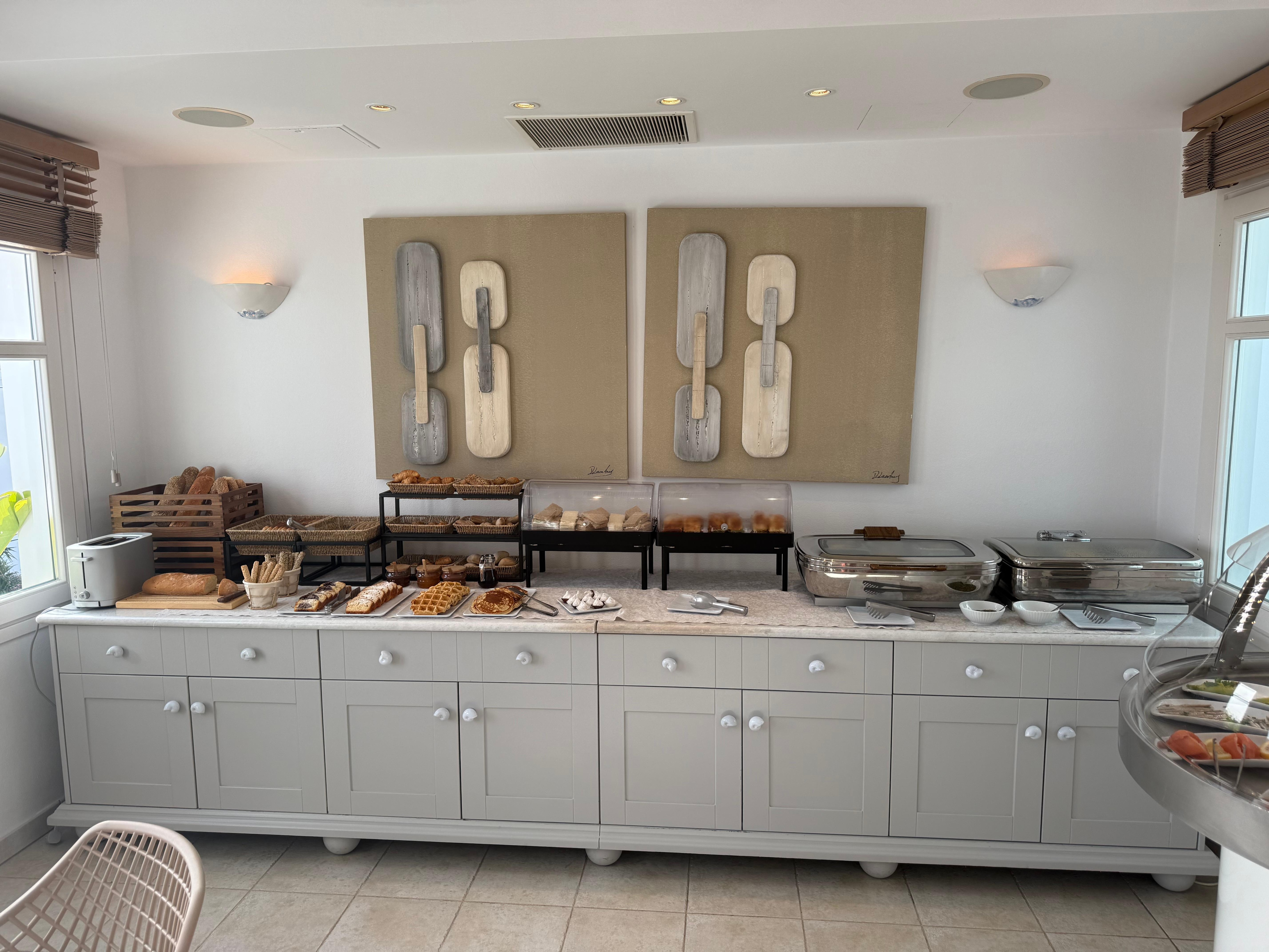 Part of the huge breakfast spread