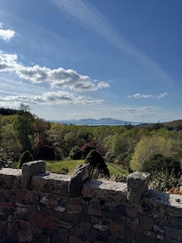 View down to the sea