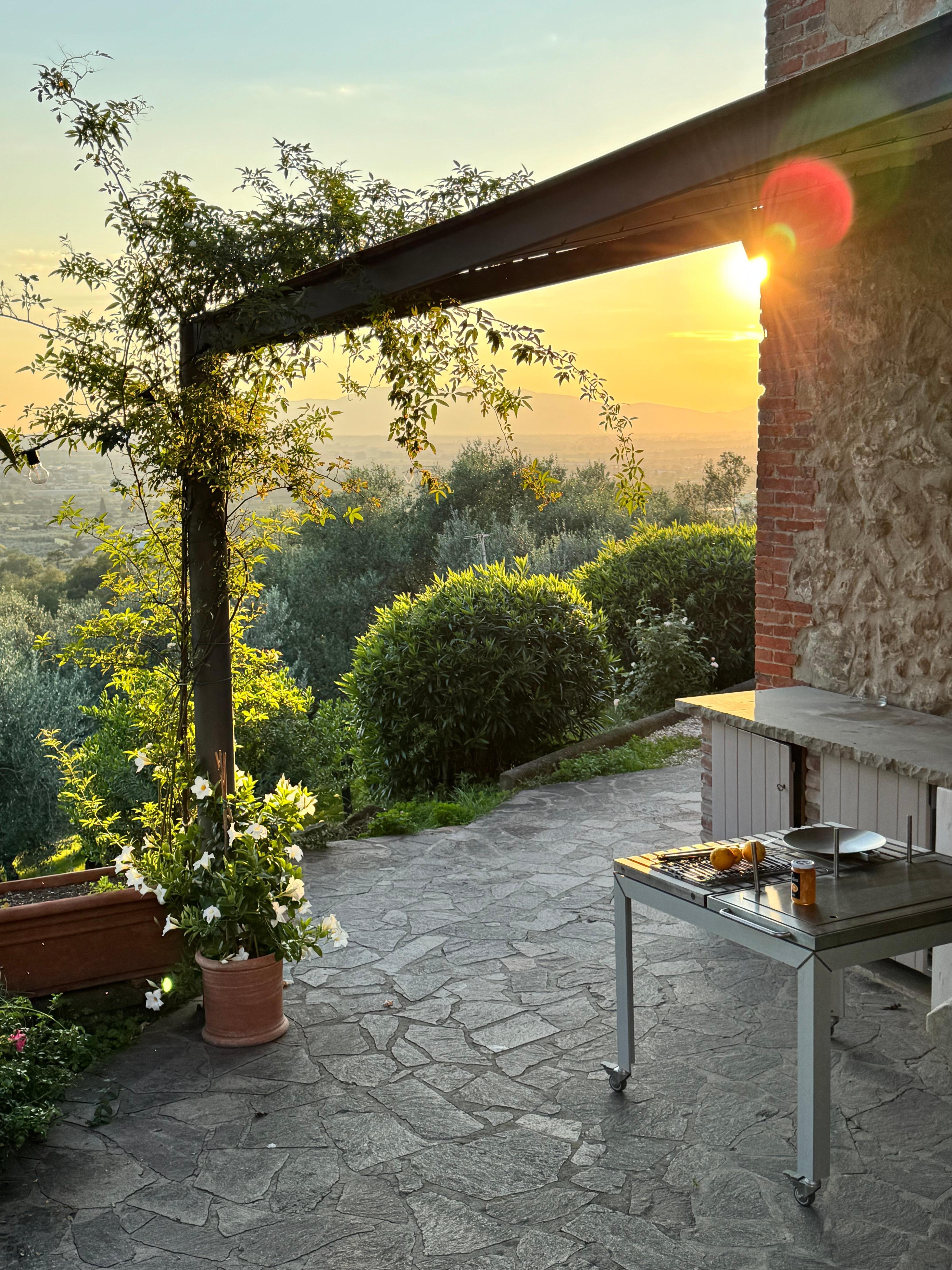 Blick von unserer Terrasse 