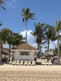 Massage spot on the beach