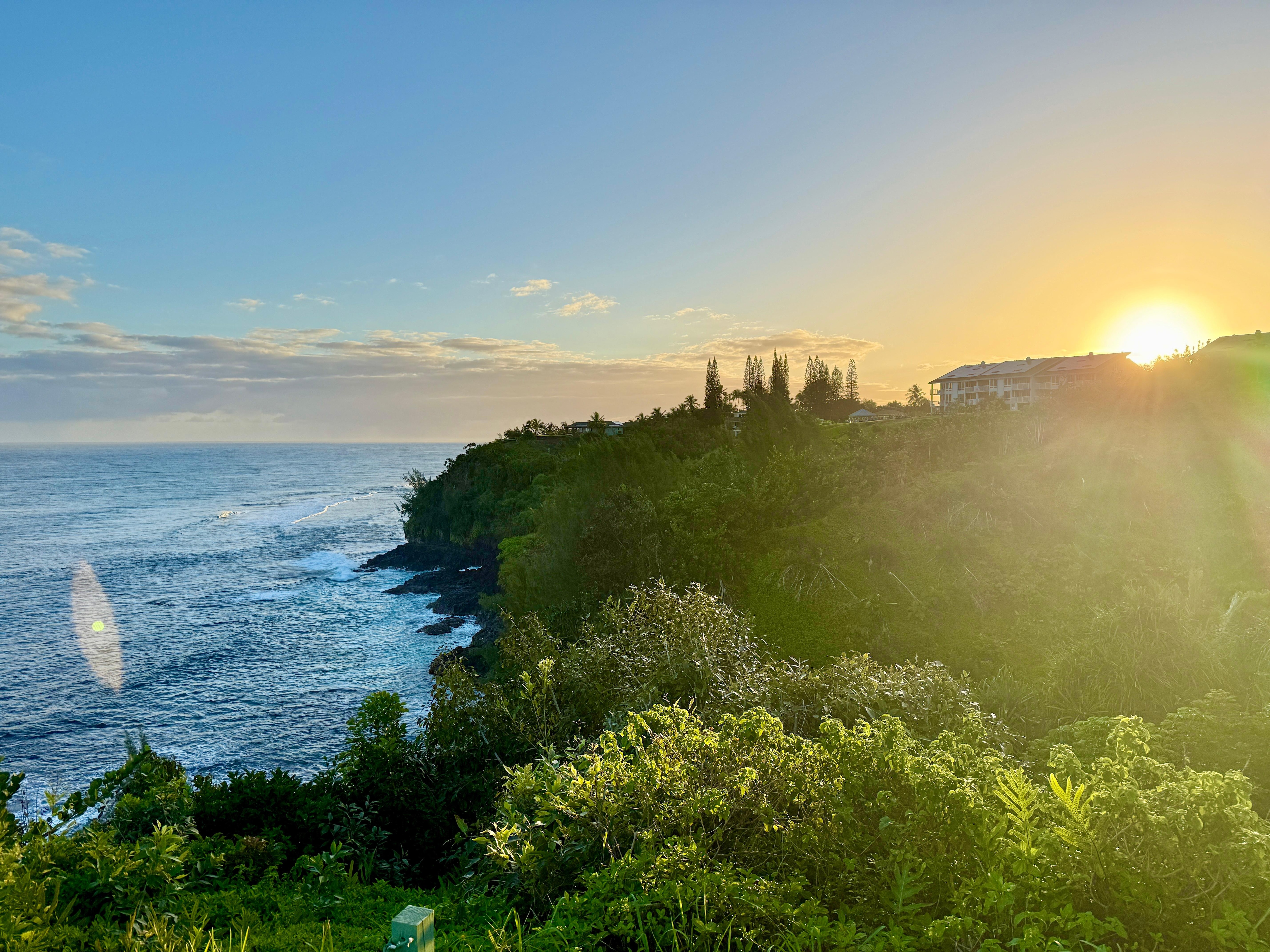 View from the bluff at sunrise