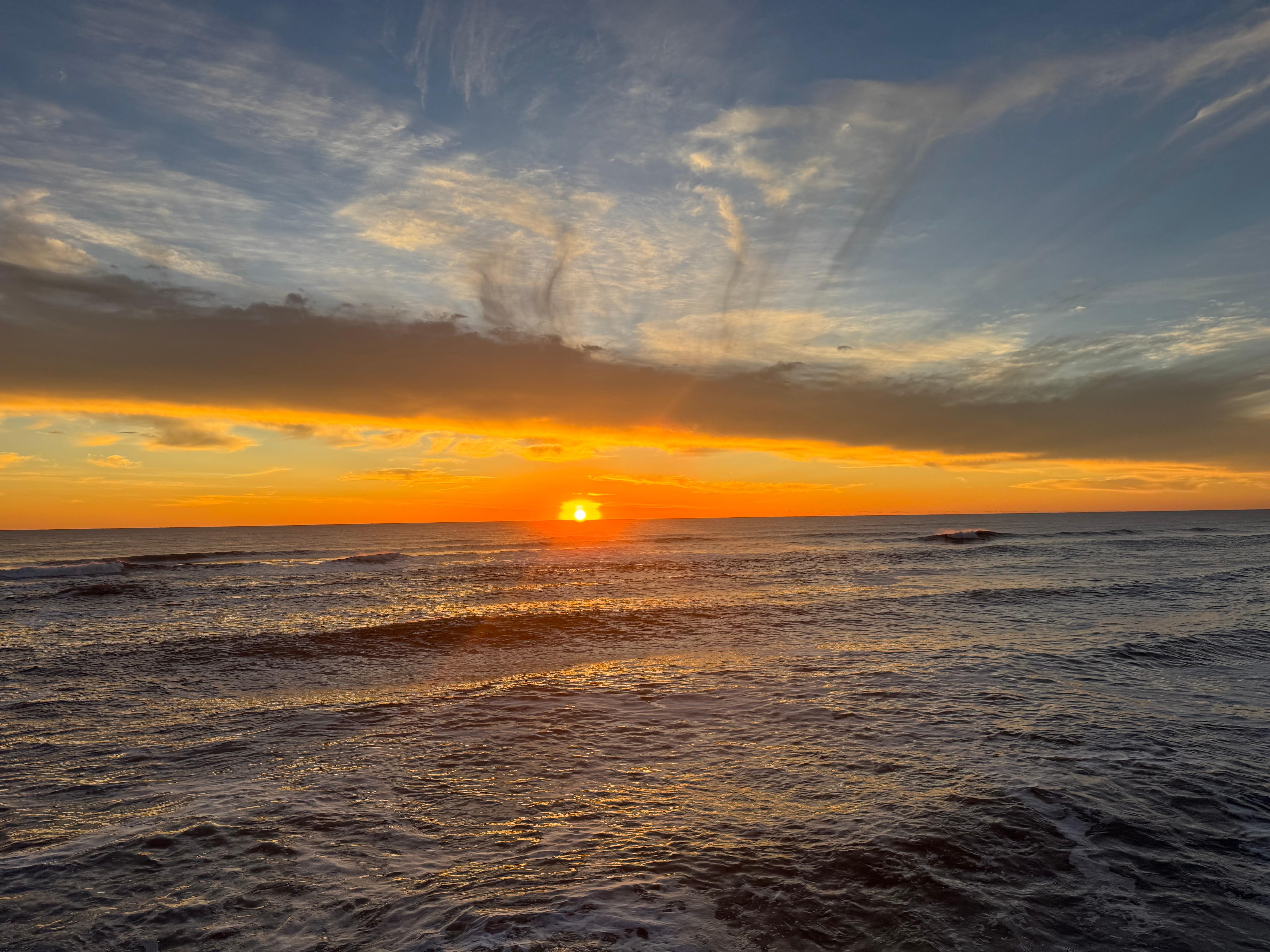 Sunrise view from the deck.