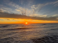 Sunrise view from the deck.