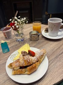 Breakfast.