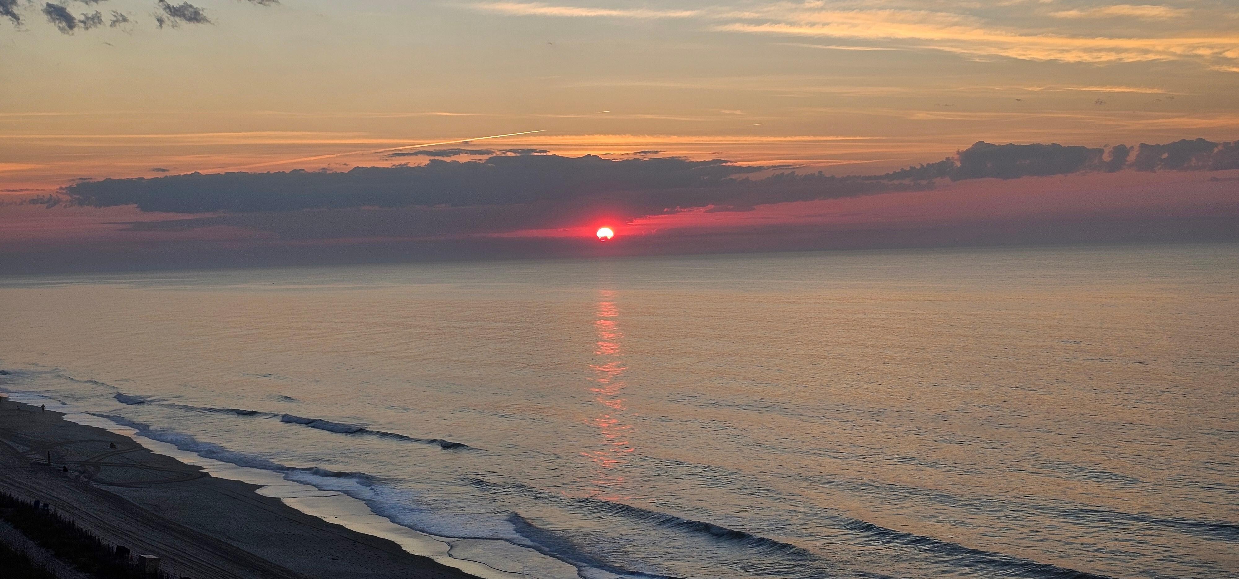 Sunrise from the balcony.
