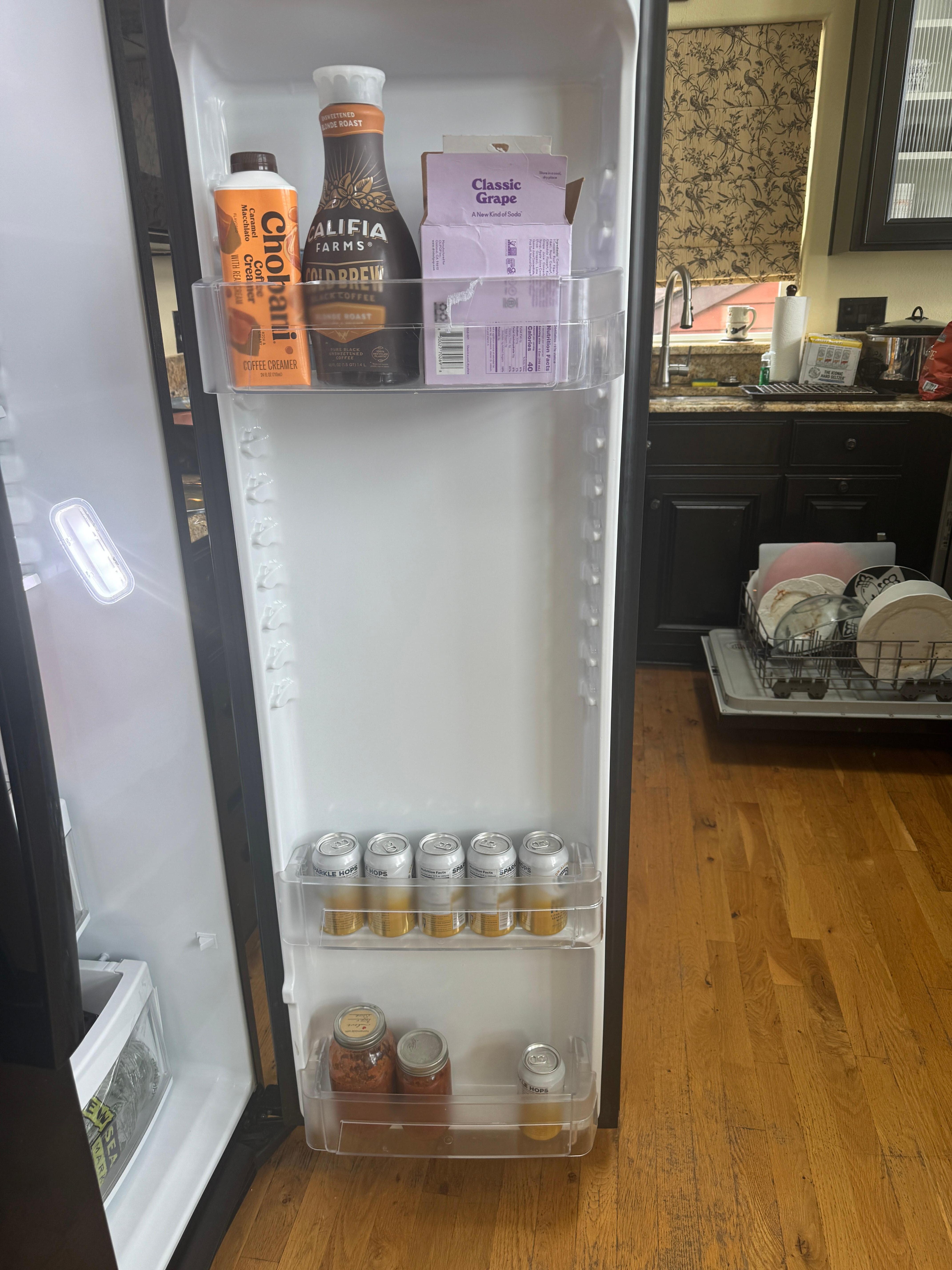 All the shelving fell out of the fridge 