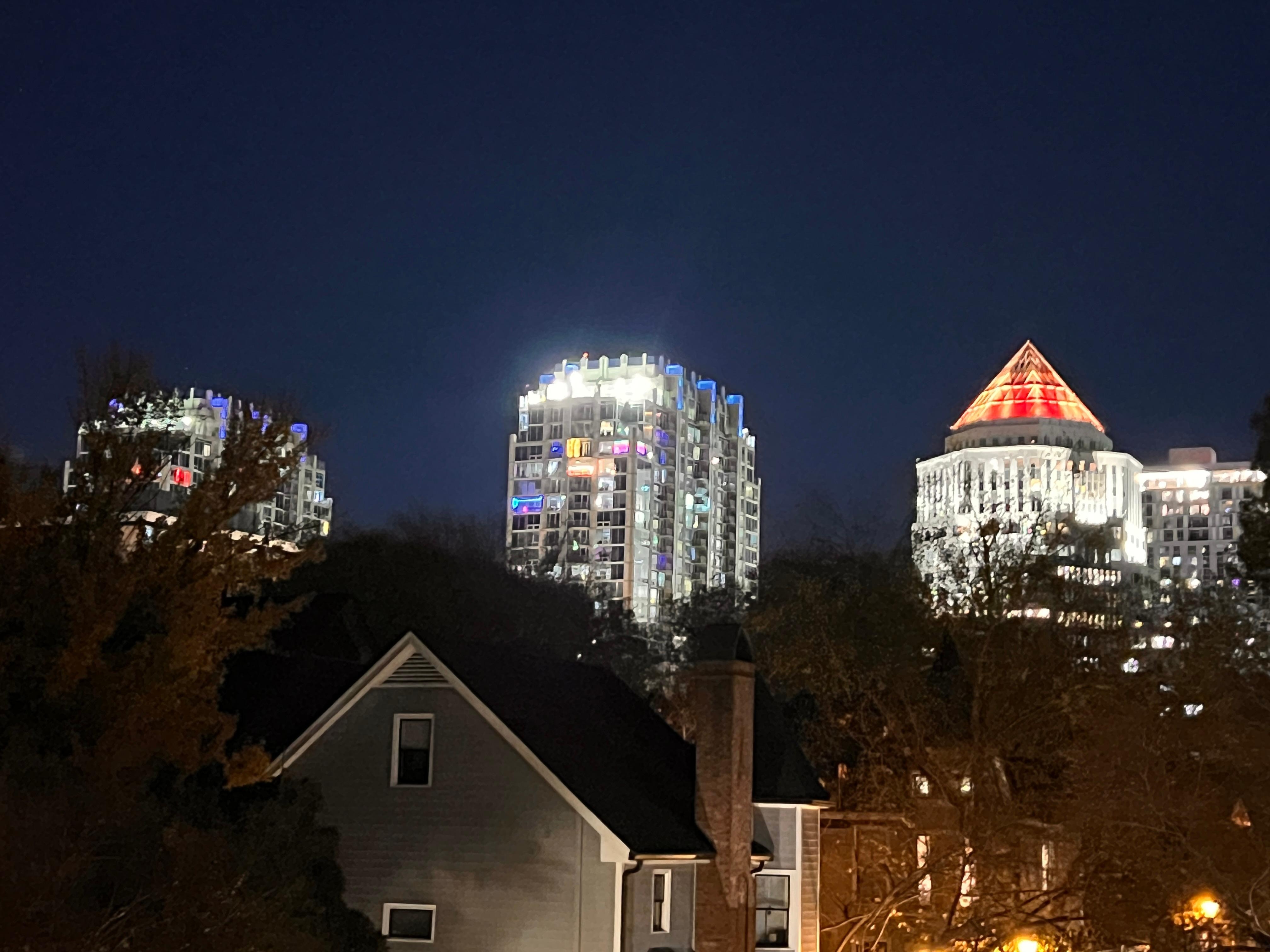 View from front deck of rental. 