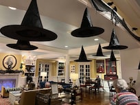 Halloween decor everywhere!