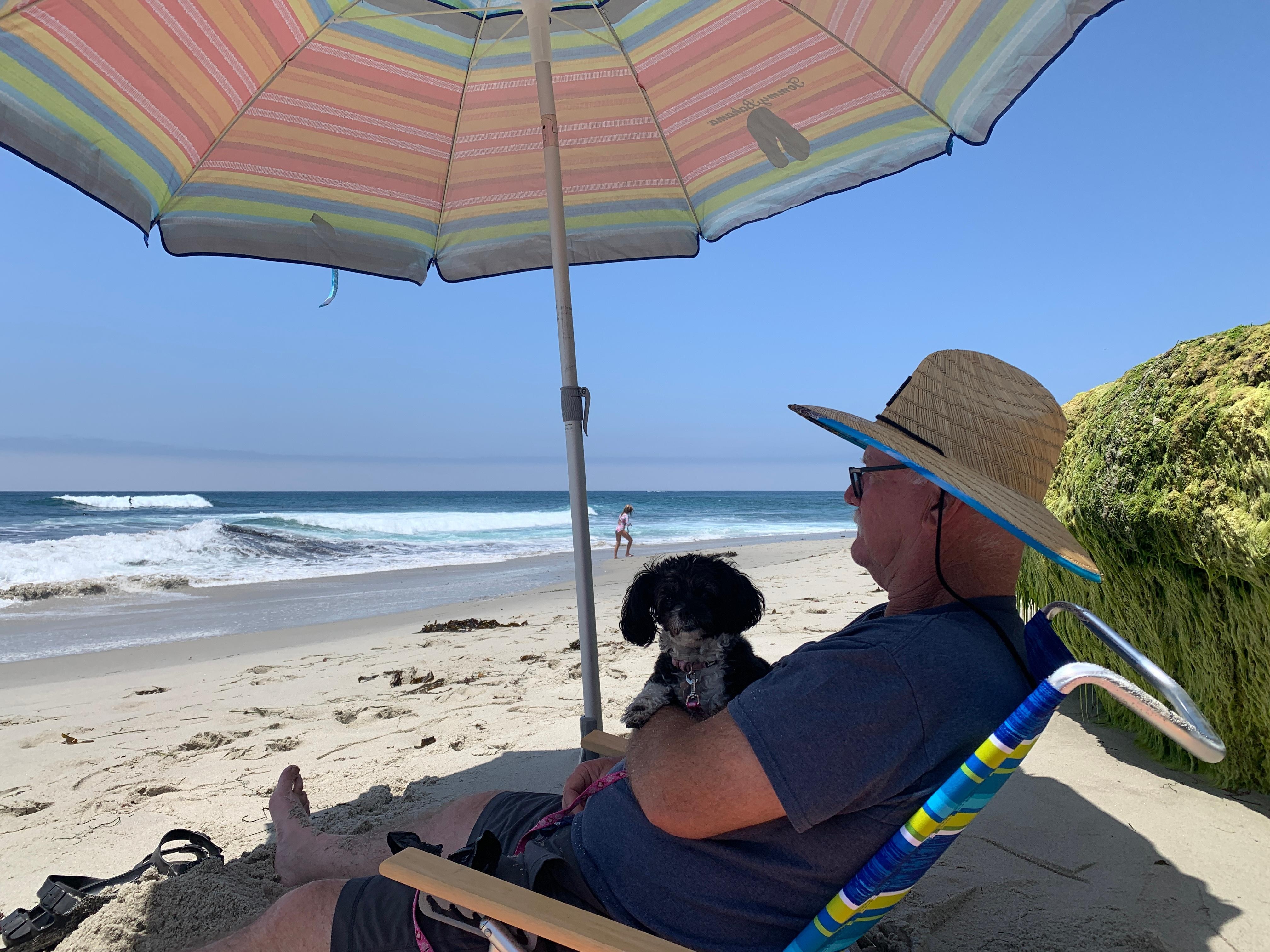 Relaxing on the beach 