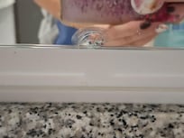 Mirror in bathroom was like this on arrival