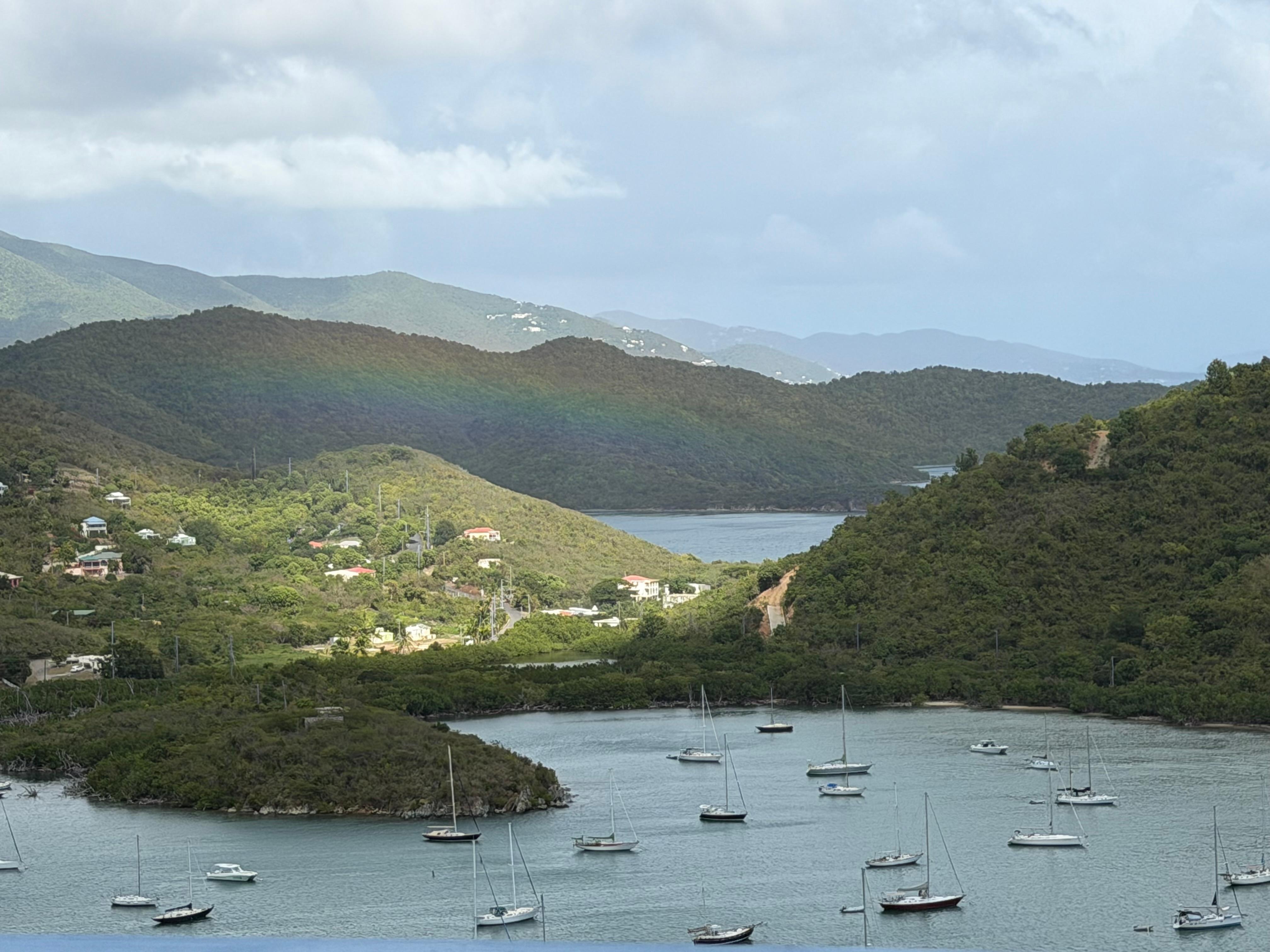 Coral Bay & Tortola in the background