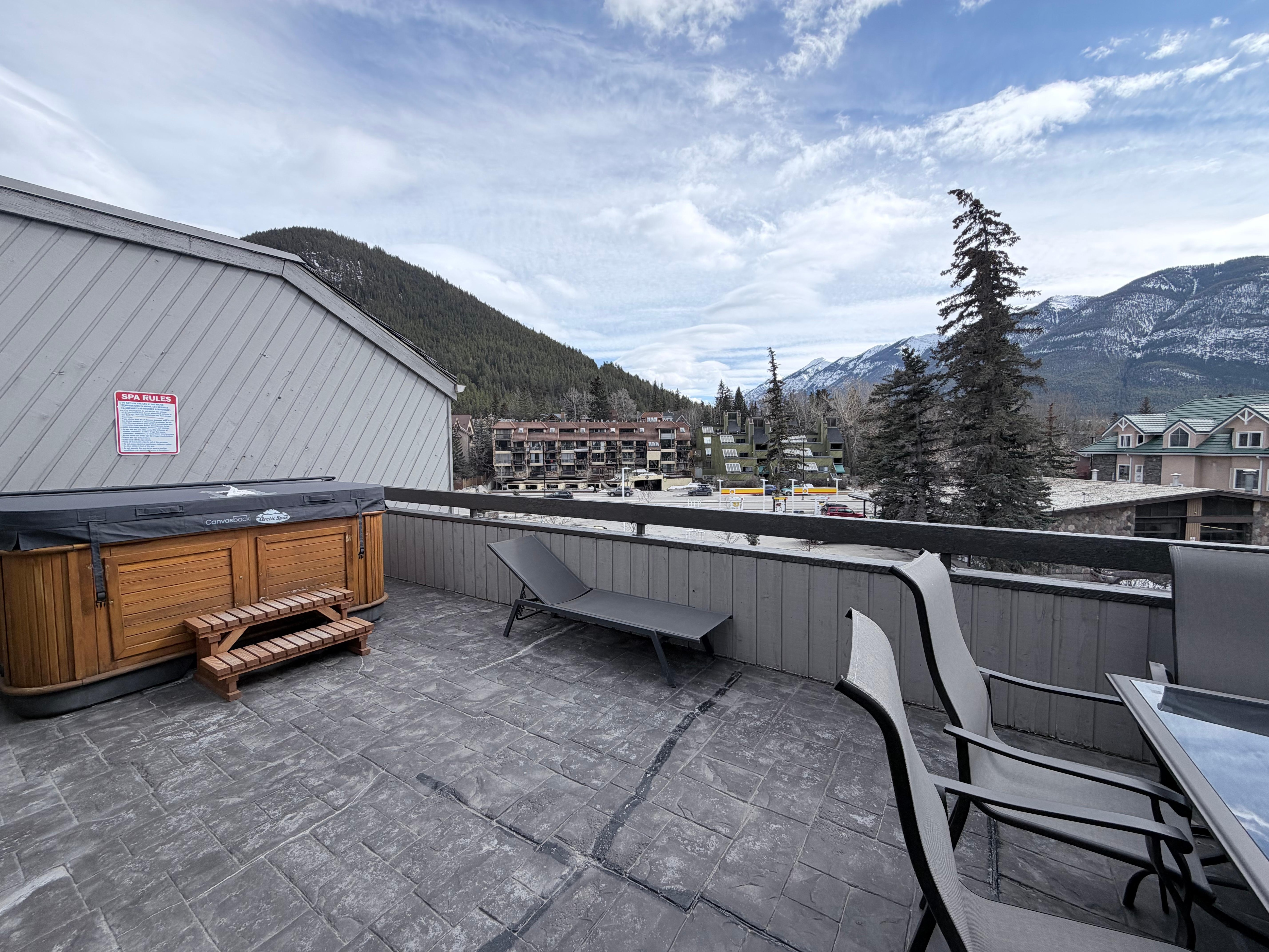 hot tub in our balcony