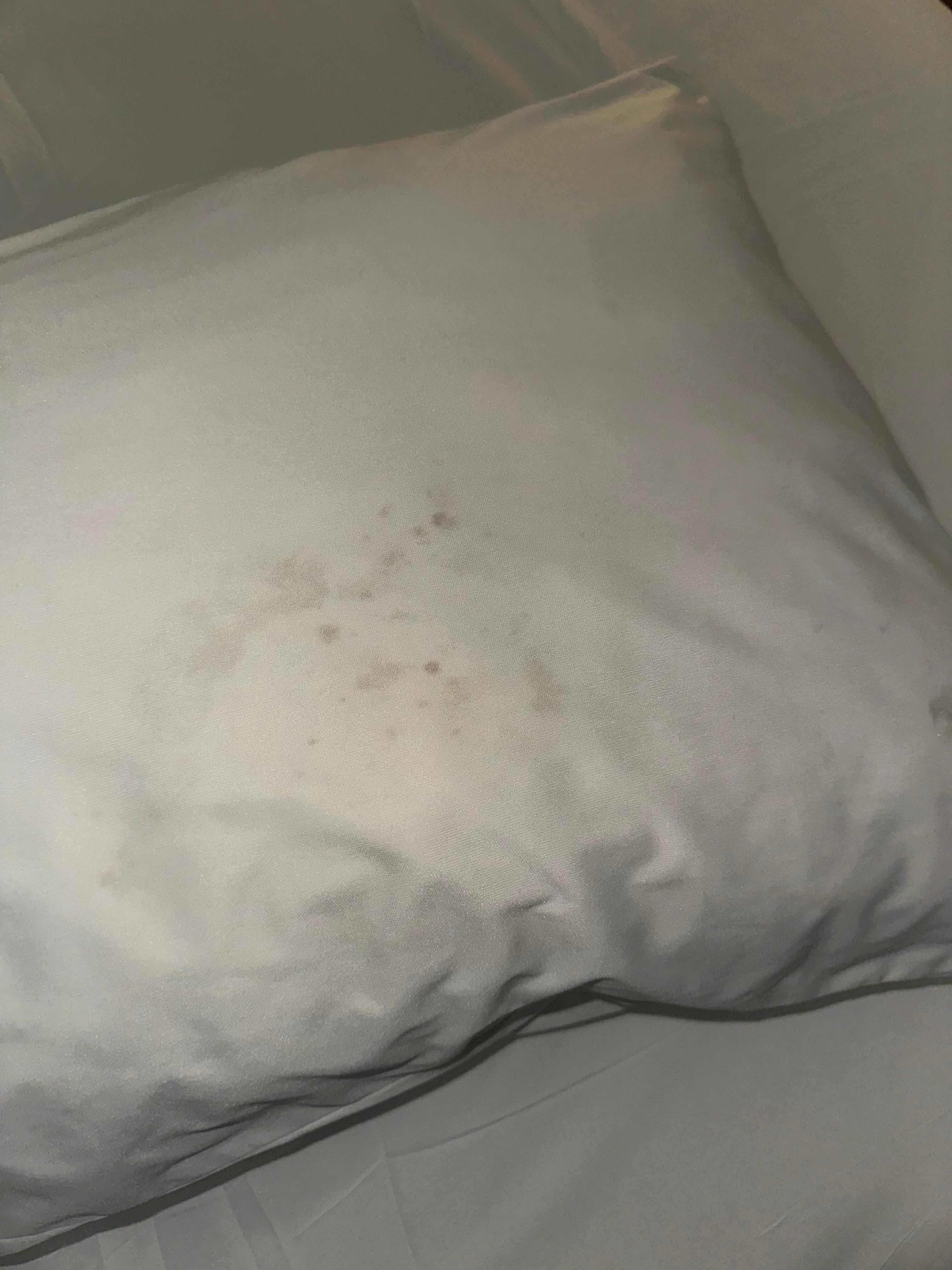 Stained pillow
