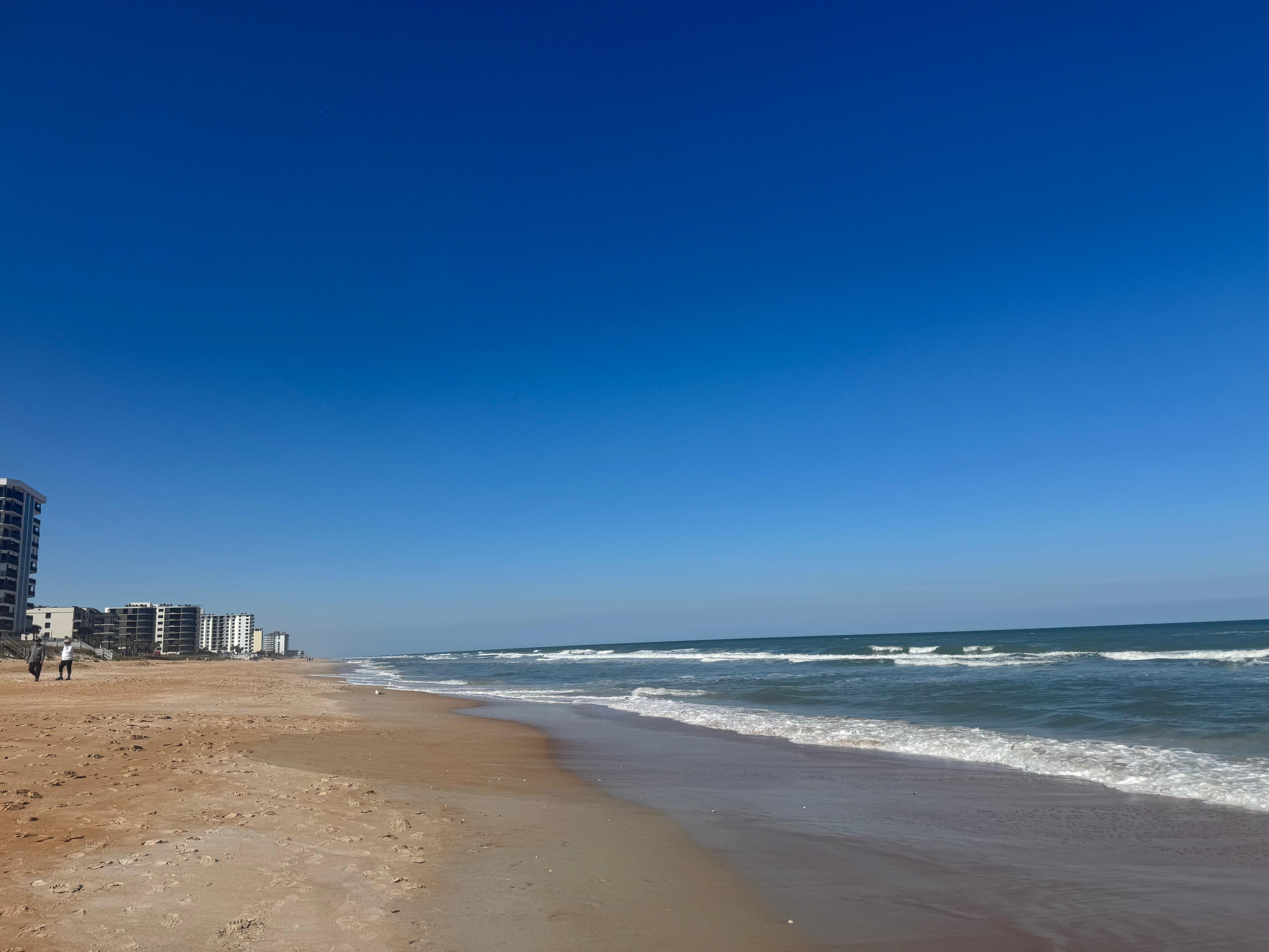 Looking down the beach 