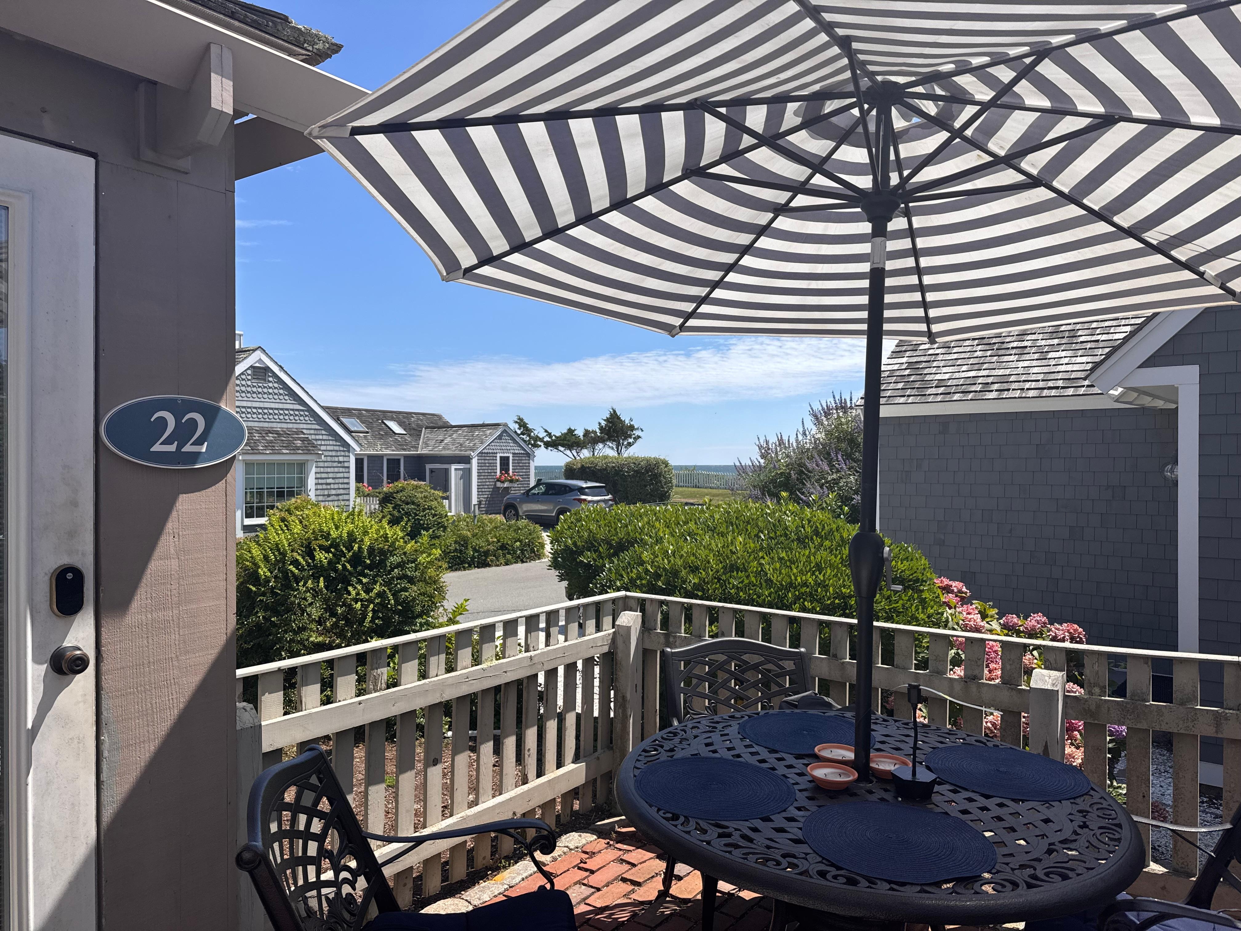 Water views from patio!