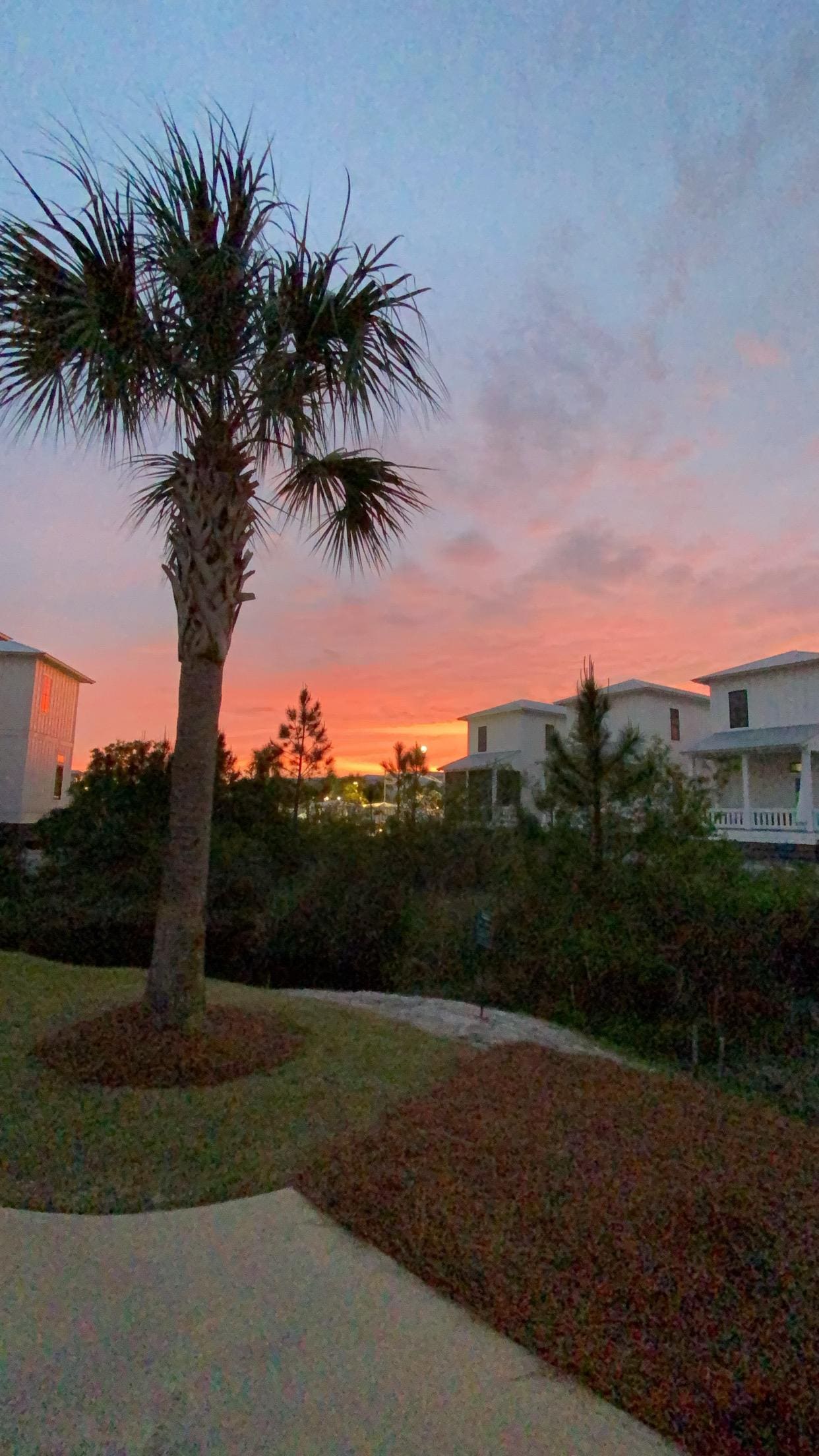 View from our front porch the first night! 