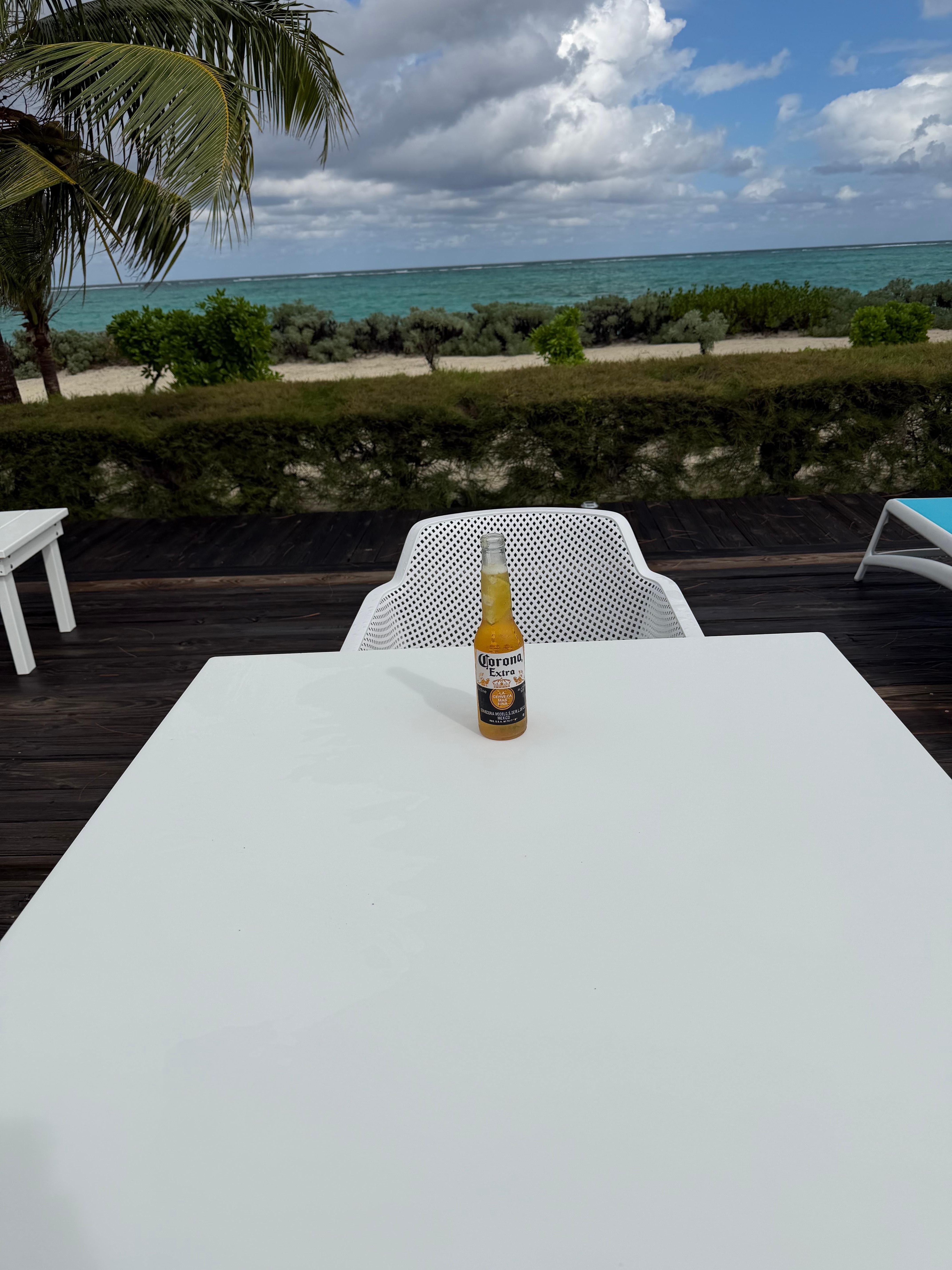 Right out side the front door