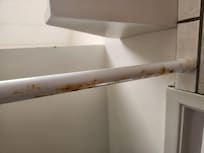 Rusty inside shower rod