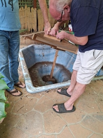 Derelict outdoor spa