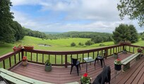 Highly recommend morning coffee on the deck.