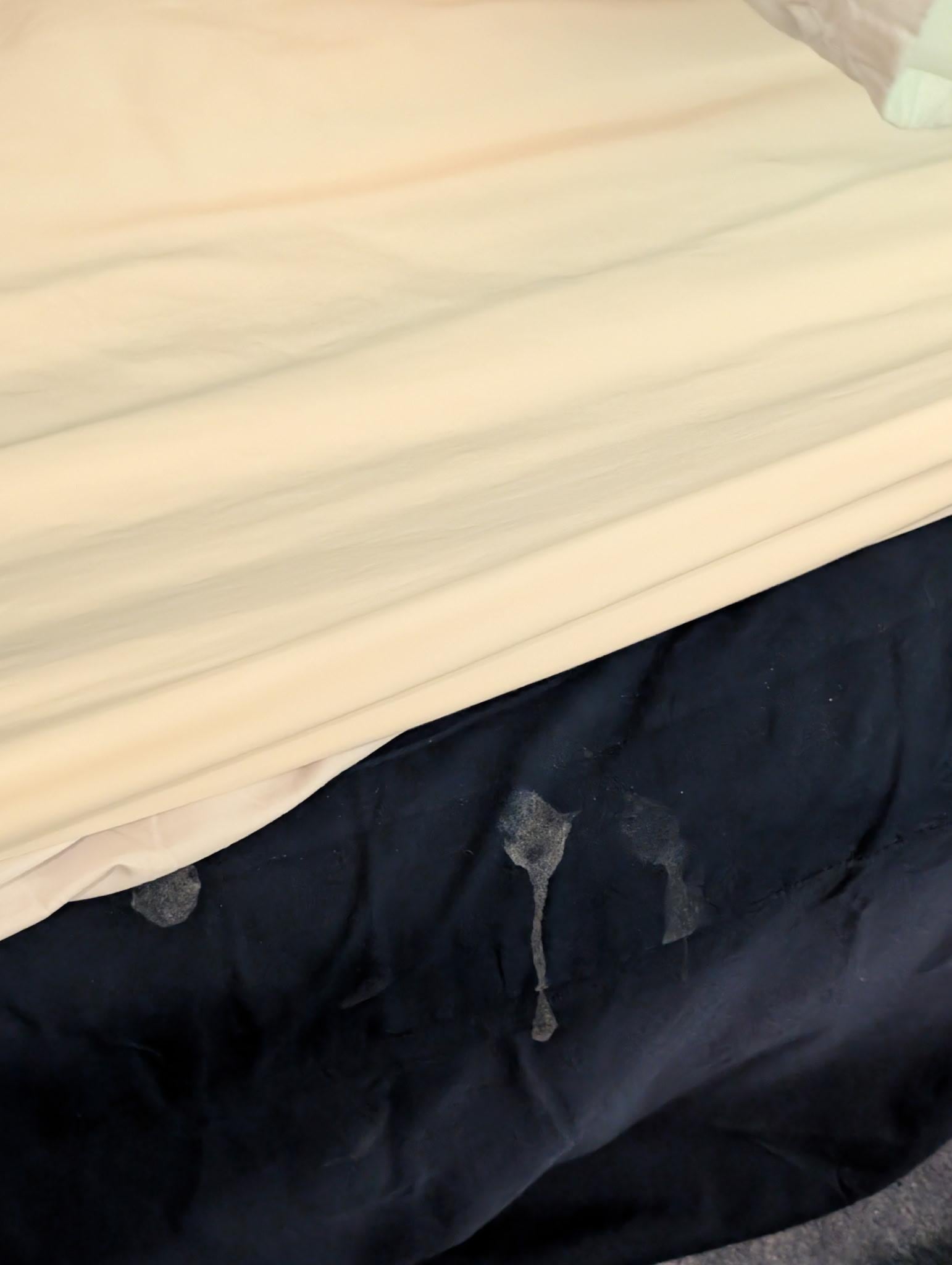 Stains on bed linens 
