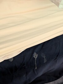 Stains on bed linens