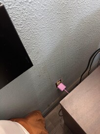 No cover on electrical outlet