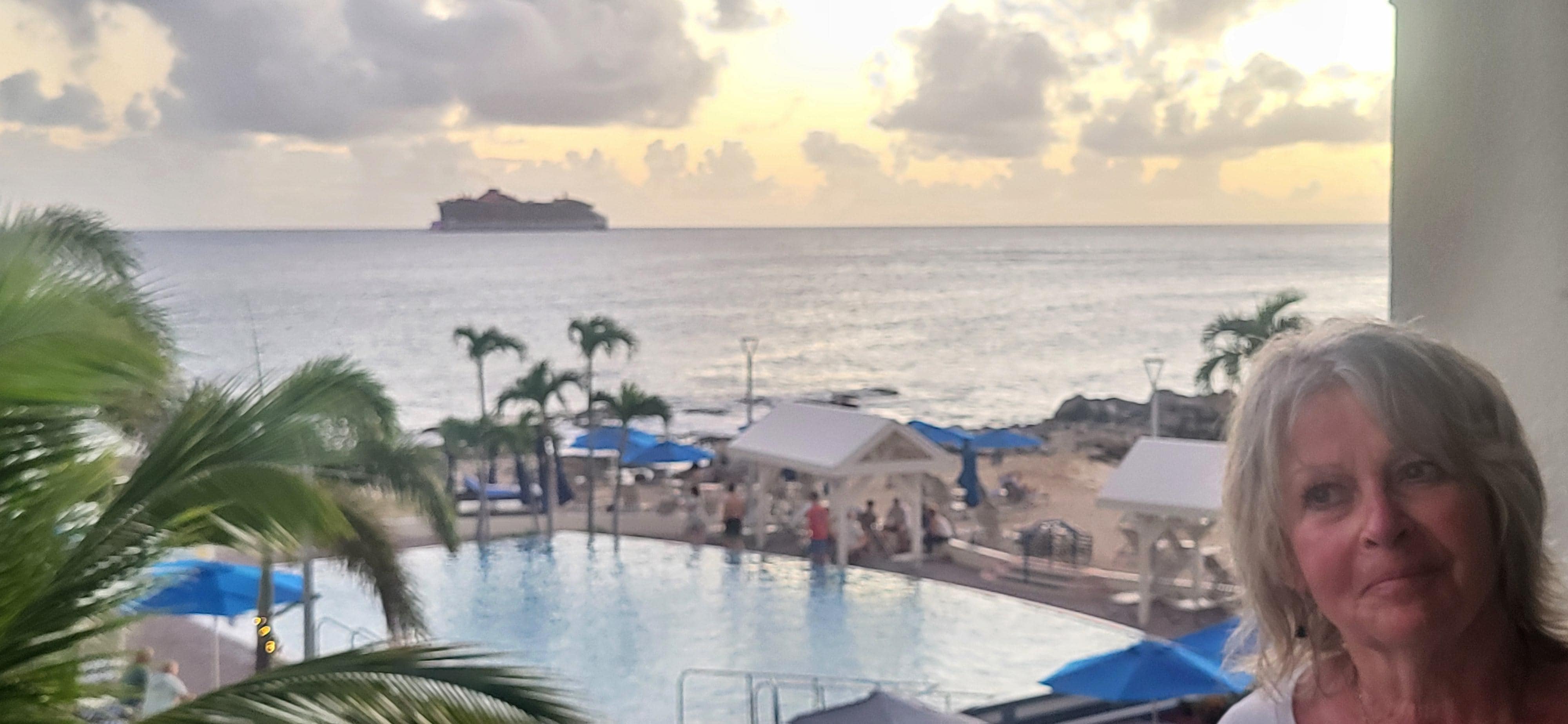 View from our balcony 