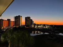 Sunset out the front