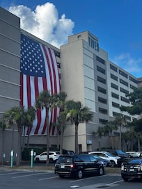 Hotel (with Starbucks) and Folly Pier a block away
