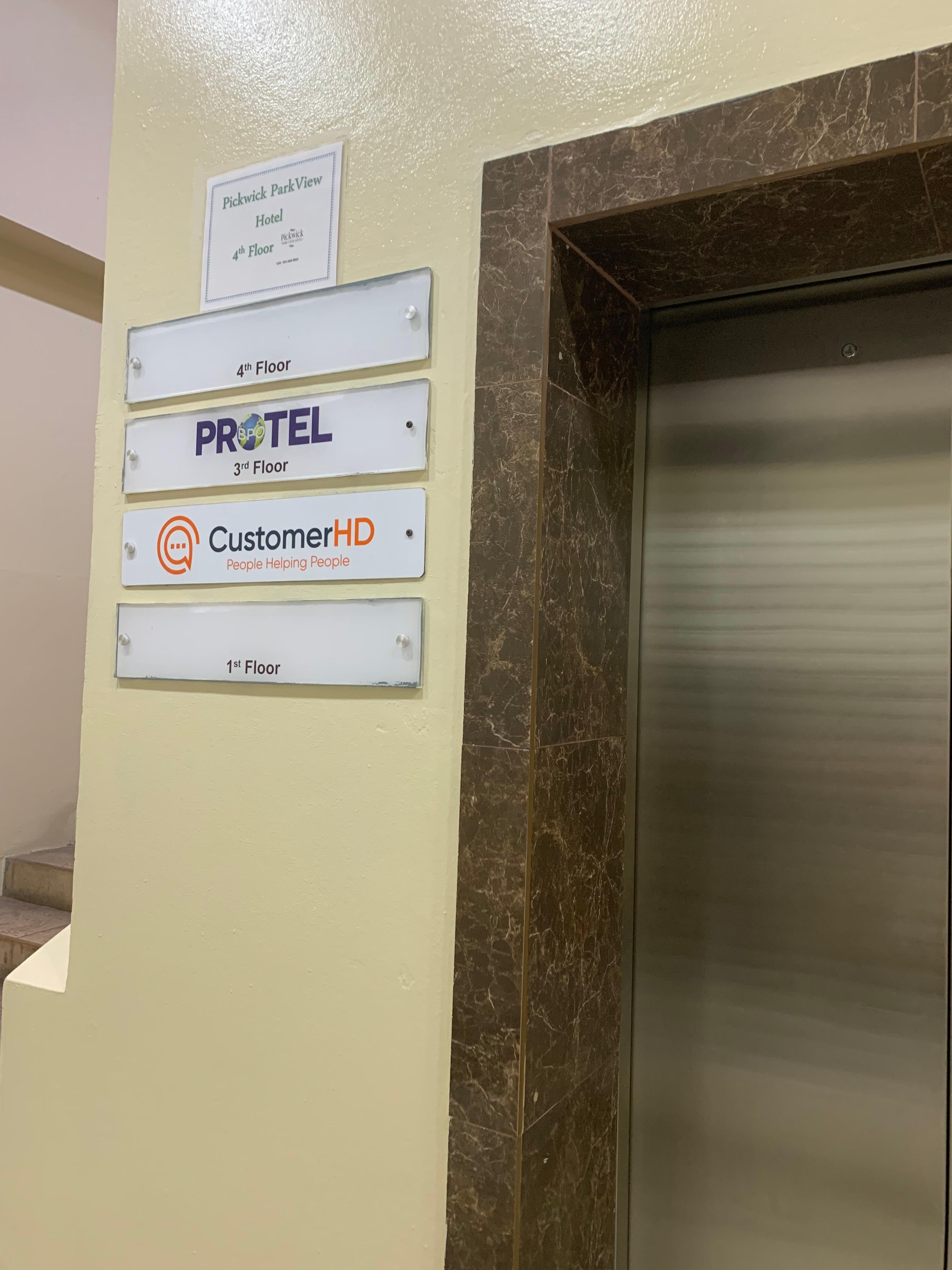 Elevator and it’s different floors