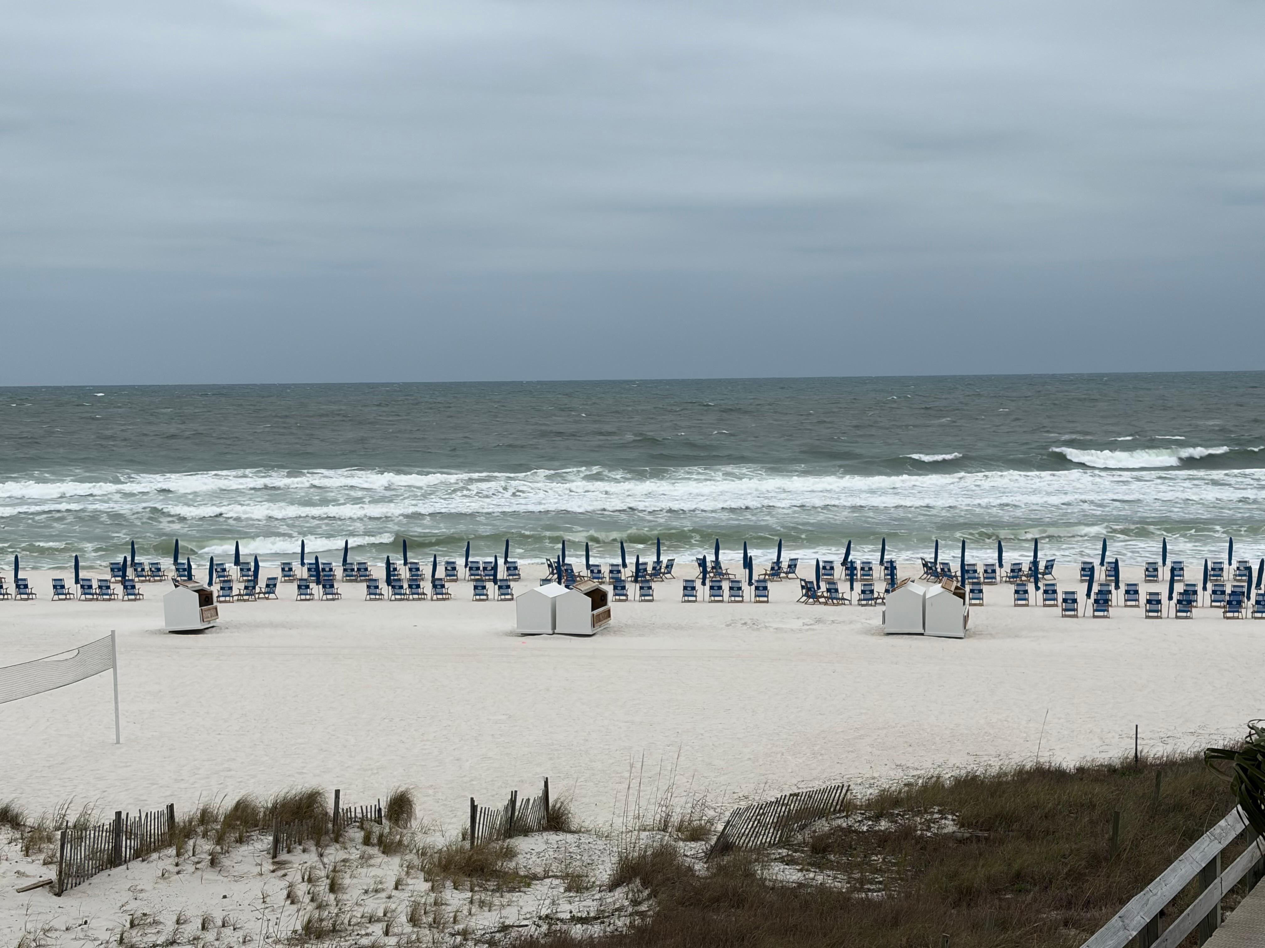 Beach view from the balcony 