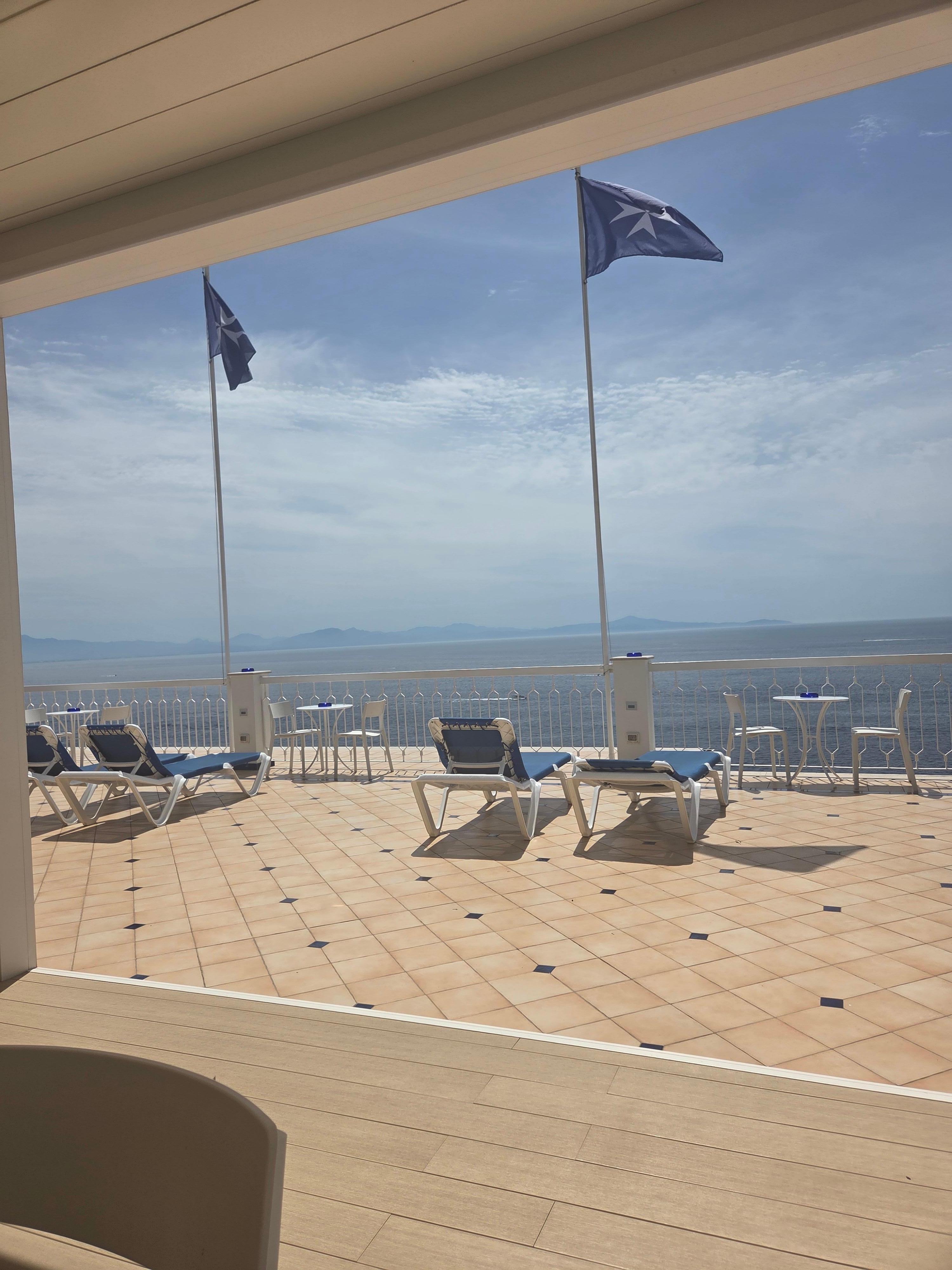 View from rooftop of Hotel.