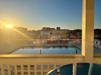 View from the lobby in the morning