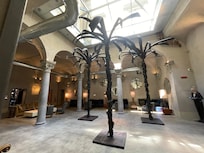 Right past the main reception is this fun room.