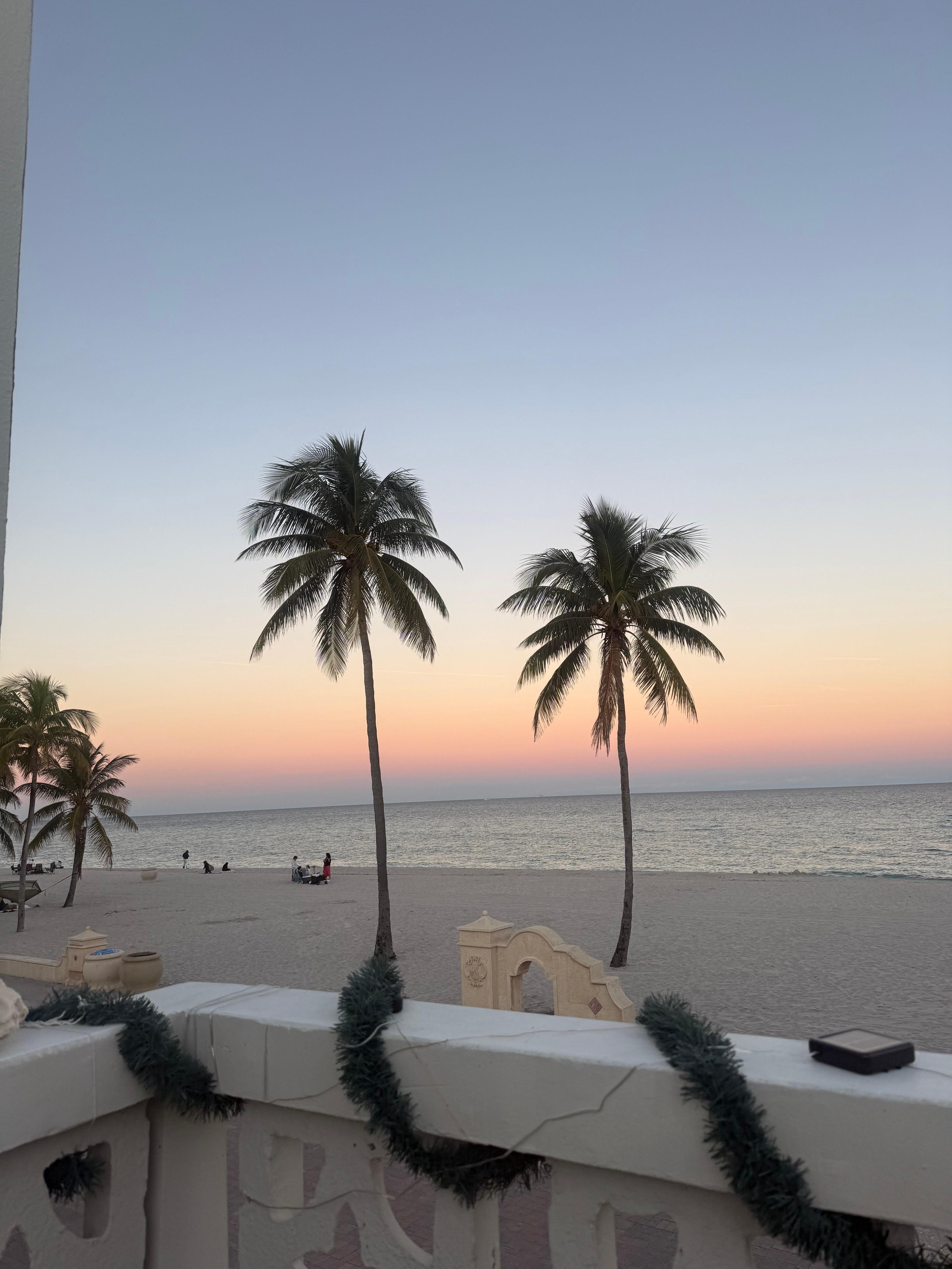 View from shared balcony 