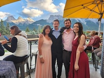 Three sisters in the background. Beautiful place to have a wedding