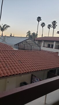 Early morning view from the balcony