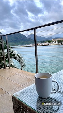 View having morning coffee